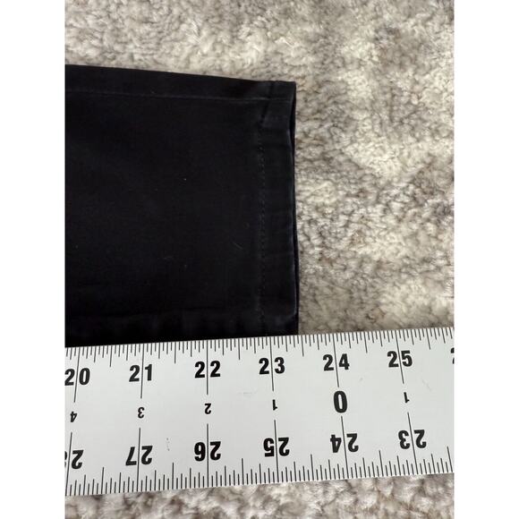 7 For All Mankind Sz 25 Skinny Tapered Leg Dark Denim Jeans Pants Black Stretch - Picture 7 of 13